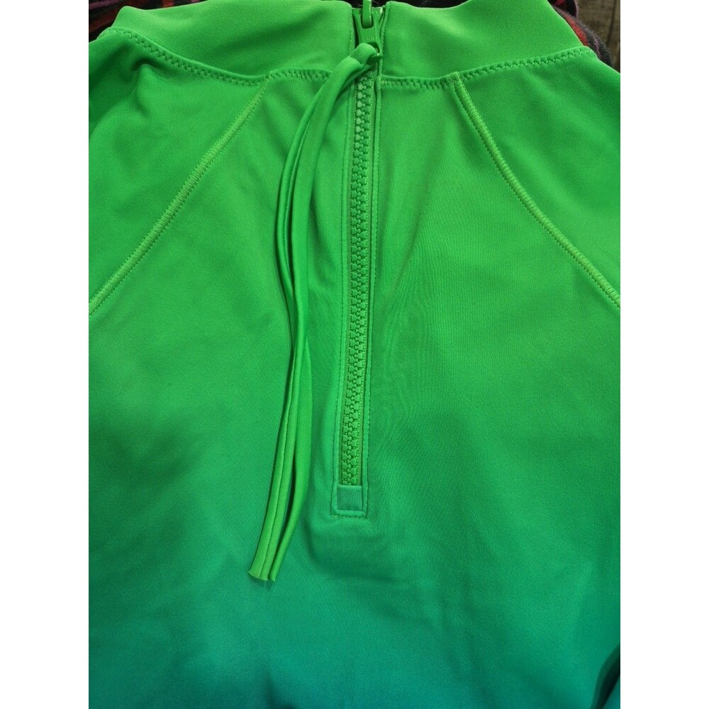 Athleta North Point Crop Rashguard UPF Long Sleeve Swim Shirt M Ombre New - Picture 7 of 11